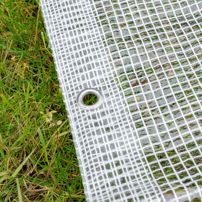 Clear M-Grade Tarpaulin with 10 Metres of 8mm Bungee Rope